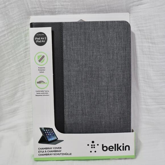 Belkin Other - Belkin iPad Air Case Folding Folio Grey Mag Close NEW